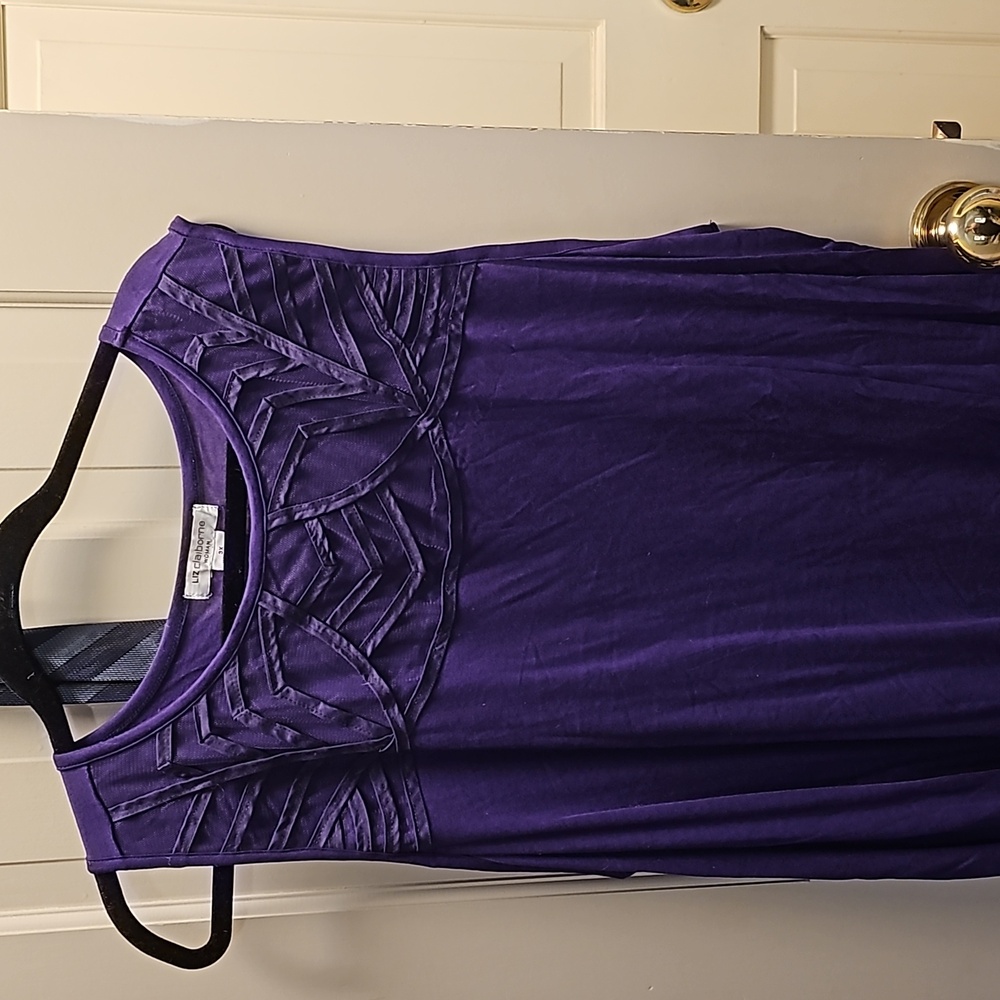 Deep Aubergine sleeveless tunic